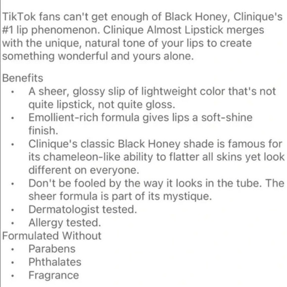 🎉HP!🎉 Clinique Almost Lipstick in Black Honey - Deluxe Travel Size 💄 - Picture 8 of 9